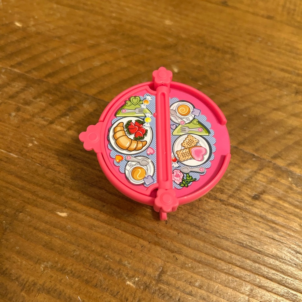 Fisher-Price Little People Pink Fold n' Go Bakery Replacement Toy Table as is